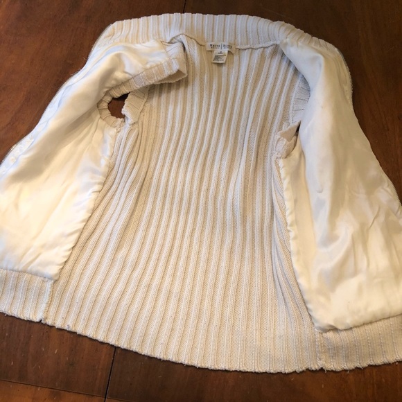 White House black market RABBIT FUR VEST - Picture 6 of 8